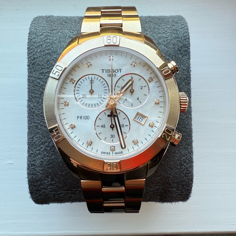 Tissot Gold Chronograph Watch